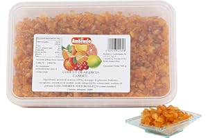 LNEE Cubetti di Arancia canditi 900 Grammi Ambrosio