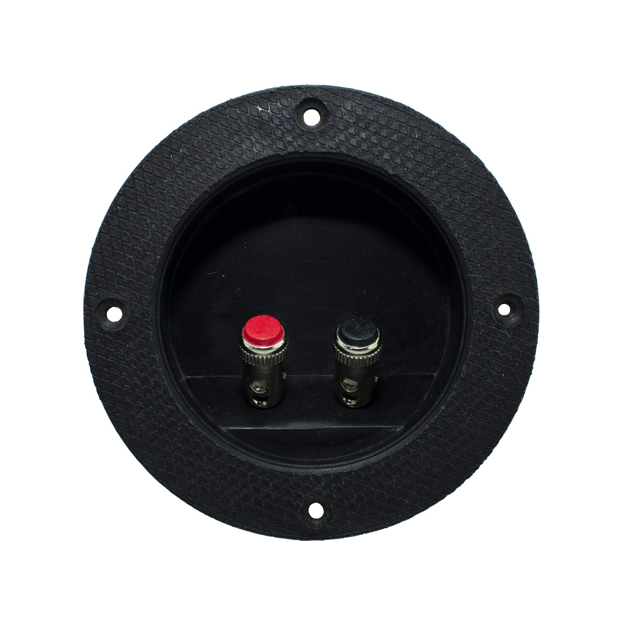 Ovicart Round 110mm Speaker Terminal Box for DIY Sub woofer Box Bass Tubes 1x