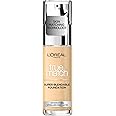 L'Oreal Paris True Match Liquid Foundation, Skincare Infused with Hyaluronic Acid, SPF 17, Available in 40 Shades, 1N Ivory, 