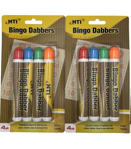 Bingo Dabber Marker Mehrfarbige Stifte Spiele Spass Aktivitäten Tickets