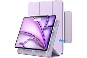 JETech Magnetic Etui dla iPad Air 11 Cala M3/M2 (2025/2024), iPad Air 5/4 (10,9 Cala, Model 2022/2020, 5/4 Generacja), iPad Pro 11 (2018), Mocowanie Magnetic, Smukły Case (Jasny Fiolet)
