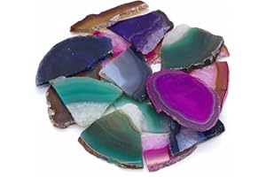 ‎LAVISA LAVISA Wasserstein Mischung | Premium Edelsteine für Edelsteinwasser | echte unbehandelte Natursteine, Rohsteine und Kristalle | Energiesteine, Heilsteine für Trinkwasser (Achatscheiben)