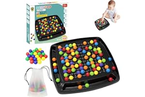 EEPLUYTY Eliminazione Gioco Da Tavolo Perline, Gioco Di Eliminazione Della Palla Arcobaleno,Rainbow Puzzle Scacchi, Scacchiera Dell'Intelligenza Per Bambini e Adulti (moderno, 120)