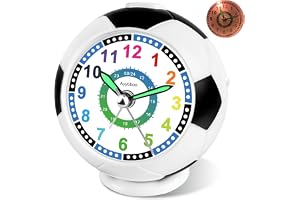 Ayybboo Barnväckarklocka för pojkar och flickor, utan tickande med analog