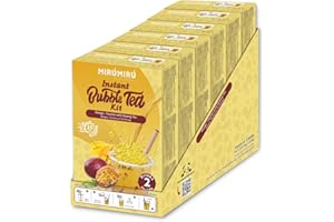 MiruMiru - Bubble Tea Kit - Perla di Mango & nettare di Frutta della Passione e tè Oolong, Bevande e cannucce incluse (12 bevande)