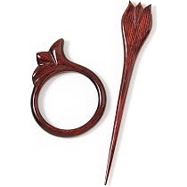 Épingle Châle Symfonie Flore - Motif Tulipe En Bois - Accessoire De Mode