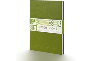 Arrtx - Cuaderno de bocetos, A4 (29,7 x 21,0 cm), 60 hojas/120 páginas, 180 g/m²/40,8 kg, tapa dura, papel de dibujo duradero sin ácido para tinta, bolígrafo, grafito y lápiz de color