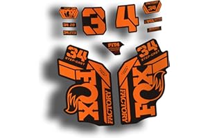 CUAC REVOLUTION Pegatinas Horquillas Compatible con Fox 34 Factory Step Cast 2021 Bicicleta Ciclismo