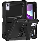 Vakarey Tablet Case for Lenovo Idea Tab Plus 12.1 Children Anti-Shock with Stand Pencil Layer,Black