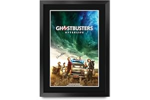 HWC Trading FR A3 Ghostbusters 3 Afterlife Paul Rudd Regali Stampato Poster Firmato Autografo Immagine Per Film Memorabilia Tifosi - A3 Framed