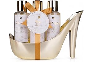 Accentra MARBLE GOLD badset i plastsko Golden Jasmine guldvit gåva