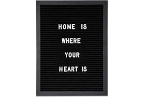 levandeo Tableau en bois avec lettres - 30 x 40 cm - Noir Letterboard - En tissu