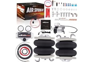 maXpeedingrods Kit de 2 Suspensions Pneumatiques + Compresseur 12V pour Fiat Ducato, pour Citroën Relay, pour Peugeot Boxer