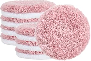 LEMLIN Lot de 8 cotons démaquillants lavables - Lingettes démaquillantes réutilisables - Nettoyage en profondeur des pores - Lingettes démaquillantes douces pour le nettoyage des yeux et du visage