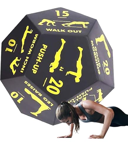 Generico Dadi di allenamento, dadi di fitness | Gioco da dadi per fitness di gruppo,Strumento di allenamento portatile per la palestra domestica e le attività sportive all'aperto allenamento