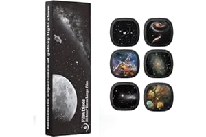 Ainael Galaxy Projector Disc – Ultra HD Projector Slide, Compatible with Ainael Galaxy Projectors and Model SKE-TKQ01 & BL-DQY02 Projectors – 6 Disc Set (Nebula C)