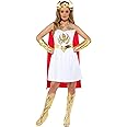 Smiffys Superheroine Princess of Power Women's Costume She-Ra Glitter Print Costume Masters of The Universe