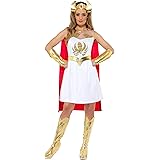 Smiffys Superheroine Princess of Power Women's Costume She-Ra Glitter Print Costume Masters of The Universe