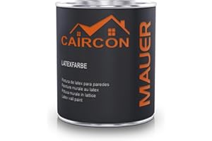 Latexfarbe Weiß Innenfarbe Abwaschbare Wandfarbe für Innen – Seidenmatt 750ml