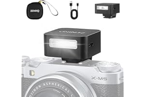 ZENIKO ZΕΝΙΚΟ ZF08 Camera Blitz, 6500K±200K Mini-Blitzgerät Mini Manual Flash für Canon, Sony, Fuji, Nikon, Panasonic, Olympus