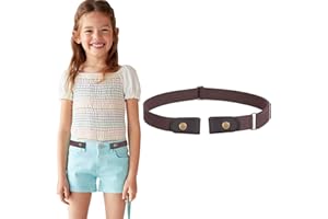 WERFORU Cinturón elástico sin hebilla para niños y niñas, cinturón de infancia sin hebillas, hasta 24 pulgadas.