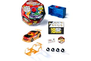 Majorette - Tune Up's - 1 Pièce - Voitures Miniatures en Métal - Coffret avec 7 Surprises - Accessoires + Pièces Tuning - Badge Collector Inclus - 212051002