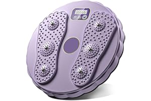 WIYETY Obrotowa talia z licznikiem, antypoślizgowa talia obrotowa tarcza z podeszwą stojącą, masażer, obrotowy talerz w talii do ruchu bioder i talii, pojemność