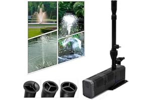 Forever Speed Pompe de Fontaine Jeu d'eau pour Bassin Pompe de Jardin ruisseau 800L/h / 1500L/h / 3000L/h