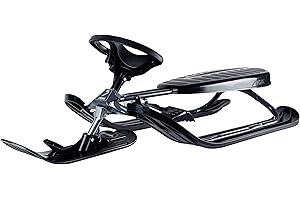 STIGA Schlitten Snowracer Rennrodel Curve Lenkschlitten für Kinder ab 7 Jahre