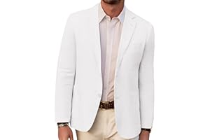 PJ PAUL JONES Giacca da uomo casual, slim fit, in lino, leggera, con 2 bottoni, Sporty Slim Fit Leisure Blazer
