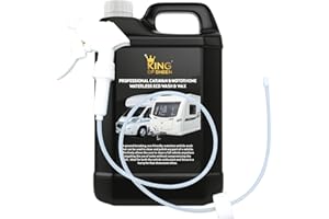 King of Sheen Professional Caravan & Motorhome Waterless Wash and Wax, Caravan Cleaner & Motorhome Cleaner, 4 Litre