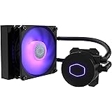 Cooler Master MasterLiquid ML120L V2 RGB-CPU-Wasserkühler - Ultra-starke Lichteffekte, Pumpe der 3. Generation, mit hervorragendem Kühler und fortschrittlichen 120-mm-SickleFlow-Lüftern.