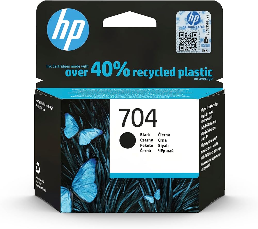 HP 704 Siyah Mürekkep Kartuş 480 Sayfa (CN692AE)