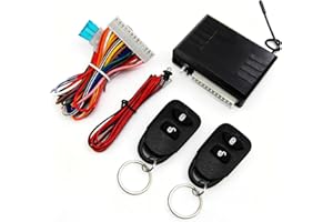TINGSING Car Door Lock Keyless Entry System, Universal Cars Auto Remote Central Kit with 2 Remote Control, Hardwired Controlling Box, DC 12V Only,M616-8114