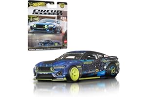 Hot Wheels Premium RTR Mustang Drift, Car Culture Circuit Legends Vehicles for Kids 3 Years Old & Up, Premium Collection of Car Culture 1:64 Scale Vehicles, JBK48