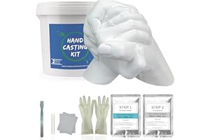 GODORA Family Hand Casting Kit Couples & Hand Moulding Kit Couples for Holiday Activities, Hand Mold Kits for Adults, Child, Wedding, Friends, Plaster Hand Mold Casting Kit