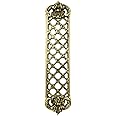 Castelion® Solid Brass Open Lattice Finger Door Push Plate | Victorian Style Door Accessories | Ornate Home Decor Perfect for Traditional Homes | High Quality Home Accessories | 30.5cm x 7cm