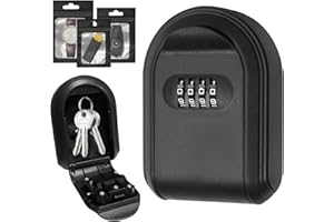 Yeelan Caja fuerte para llaves con código numérico, resistente al agua, resistente, caja fuerte para llaves, para casa, garaje, escuela, oficina