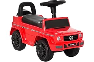 HOMCOM 3 in 1 Kids Ride On Car G350 Licensed Foot To Floor Slider Toddler Push Along NO POWER Red 12-36 months