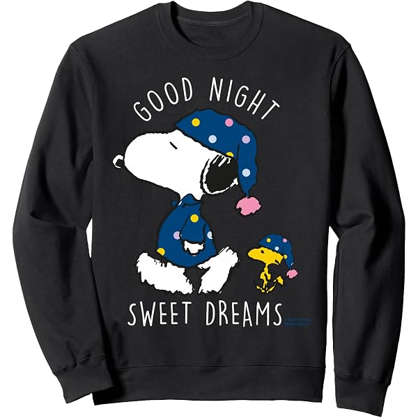 Débardeur Snoopy Peanuts 'Bonne Nuit, Fais De Beaux Rêves' - Léger Et Confortable Pour Homme Et Femme