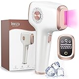Epilatore Luce Pulsata di Ghiaccio a Casa con Display a Toccabile, 999,999 Flash Epilatore Laser Peli Donna e Uomo, Indolore 