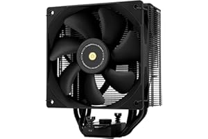 Thermalright Assassin Spirit 120 EVO DARK CPU Cooler Air with 4×6mm HeatPipes, TL-E12B V2 PWM Fan Heatsink CPU Cooler,156mm High, for Intel 1700/1150/1151/1200,AMD:AM4 AM5,LGA17XX PC Cooler