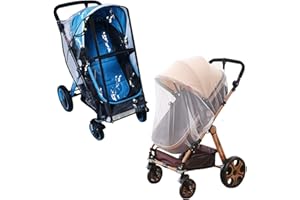 CHYGER Pushchairs Rain Cover Prams Wind Covers Baby Stroller Mosquito Net Universal Weather Shield Accessory for Jogging Stroller Buggy Plastic rain Cover