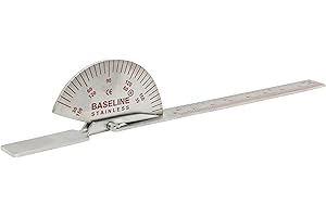 CANDO Baseline 12-1010 Goniomètre en Acier Inox 15cm pour Petites Articulations