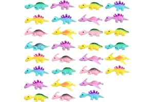 HOIDOKLY Schleuder-Dinosaurier-Fingerspielzeug, Slingshot Dinosaur Finger Toys, Lustige Fliegende Dinosaurier Schleuder Spielzeug, Dinosaurier Partyspielzeug für Kinder, Geschenkspielzeug (30PCS)