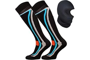 TODO 2 pary – 50% wełna merino, skarpety narciarskie, męskie i damskie, ciepłe skarpety termiczne + kominiarka termiczna w zestawie, skarpety funkcyjne, skarpety zimowe, skarpety narciarskie