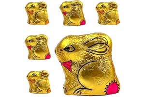 SWEET TREAT GIFTING CO. 15 Milk Chocolate Crème Filled Bunnies | Foil Easter Bunnies | Easter Egg Hunt Gifts