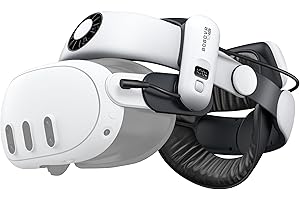 ‎BOBOVR BOBOVR Zestaw akumulatorów S3 Pro, głowica klimatyzacyjna i akumulator 10000 mAh z możliwością wymiany podczas pracy, kompatybilny z Meta Quest 3/Quest 3S