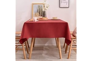 BALCONY & FALCON Tovaglia Impermeabile Antimacchia Rettangolare in Fili Sottili Adatta per Interni Esterni Giardino Ristorante e Decorazione