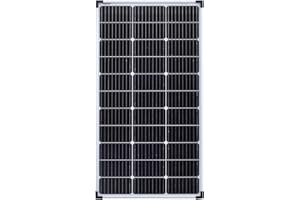 Enjoy Solar PERC Mono 100W 12V Pannello Solare Modulo Fotovoltaico, 166mm*166mm Cella Solare Monocristallina con 9 Busbars, Ideale per Camper, Alloggi da Giardino, Barca
